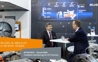 CEO Dr. Philip Nising (BUSS) met Marc Farràs Gassò (BENVIC) at this year’s K-Show 2022 in Düsseldorf. They had an insteresting conversation about condition monitoring for IOT services, BUSS SenseHUB® and our new service level agreements.