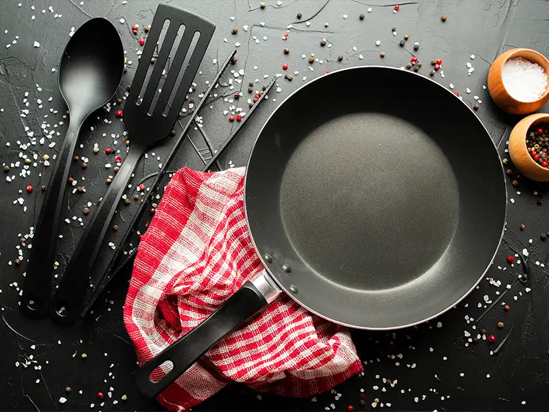 Low friction and a thermal properties make fluoropolymers ideal for use in frying pans