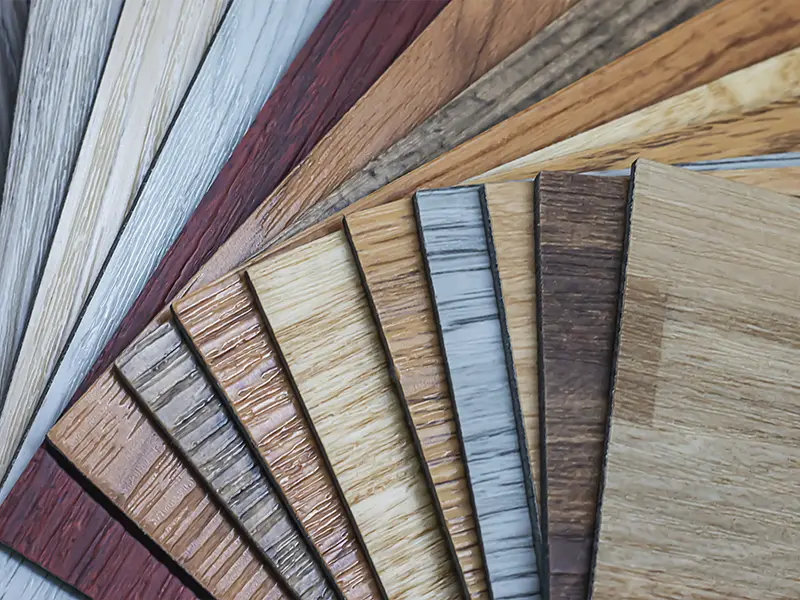 Luxury vinyl tiles offer various option for different colours and surfaces.