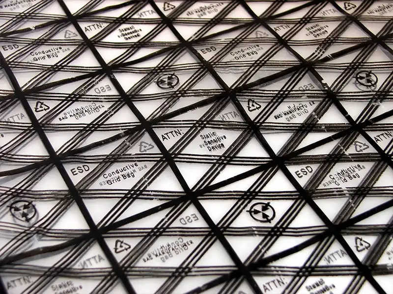 Antistatic bag to protect sensitive electronics from electroistatic charges.